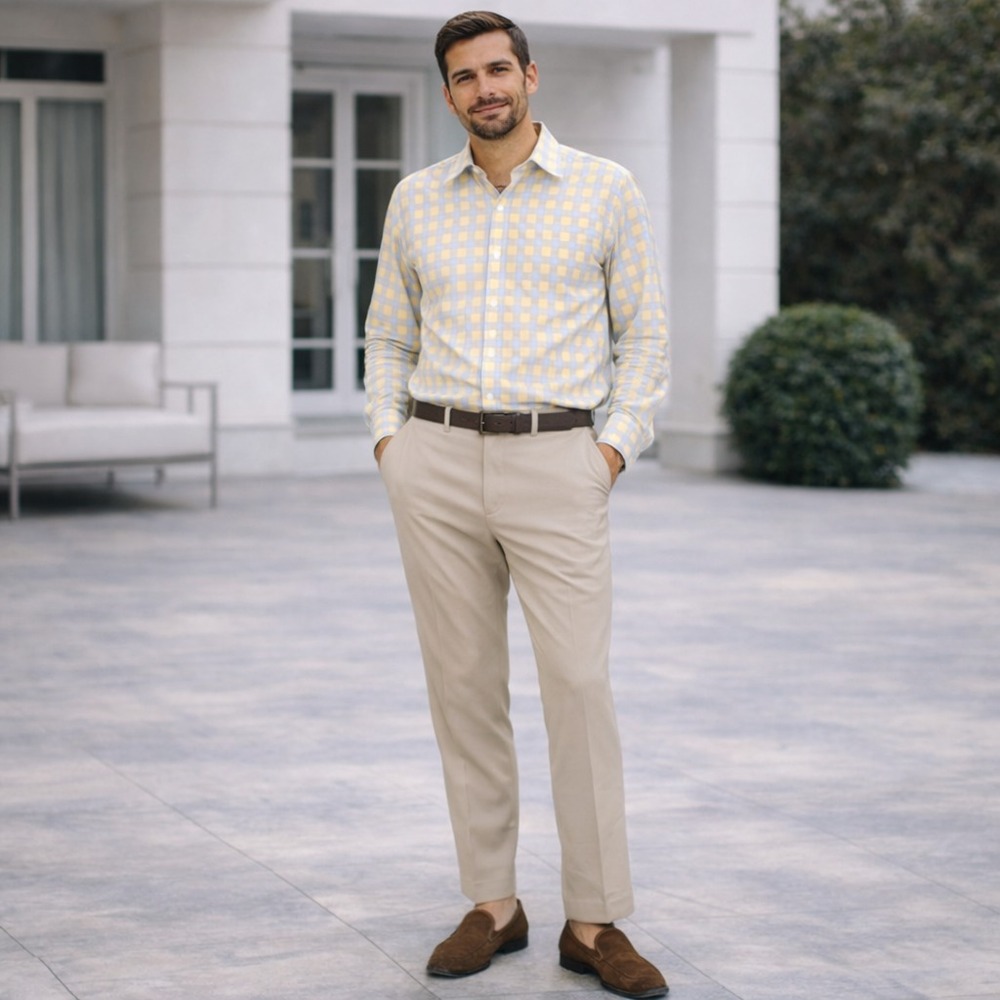 NEW & LINGWOOD Est. 1865 Shirtmakers Hosiers Size 16 41 cm Shirt Check LONDON